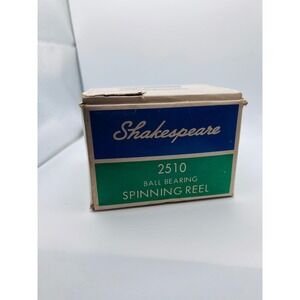 Vintage Shakespeare 2510 Ball Bearing Spinning Reel W Original Box New Fishing